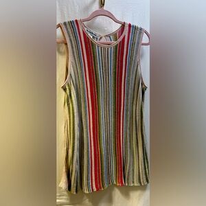 Tommy Bahama striped sparkle tank. Size large.